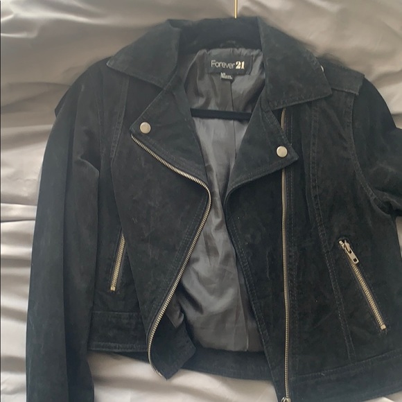 suede jacket with silver hardware - Picture 1 of 1